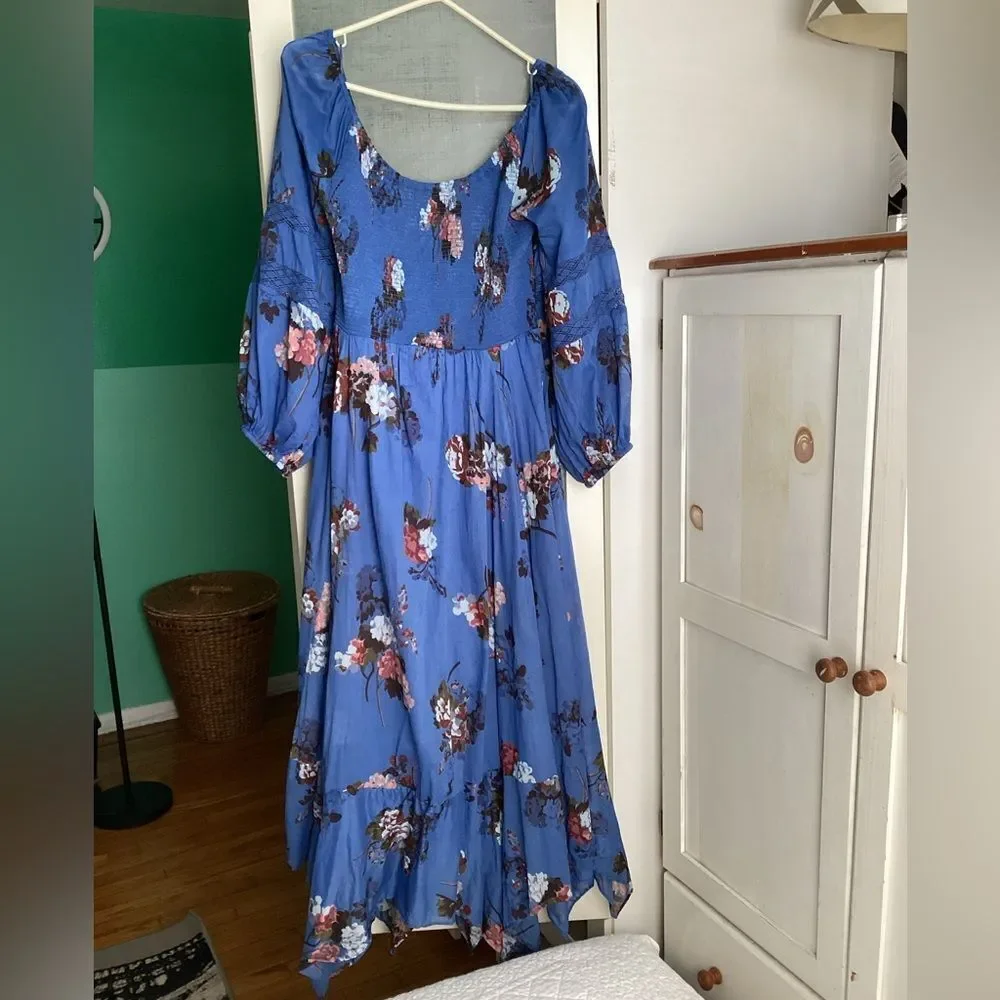 Free People L Morning Glory Boho floral dress - Picture 4 of 11